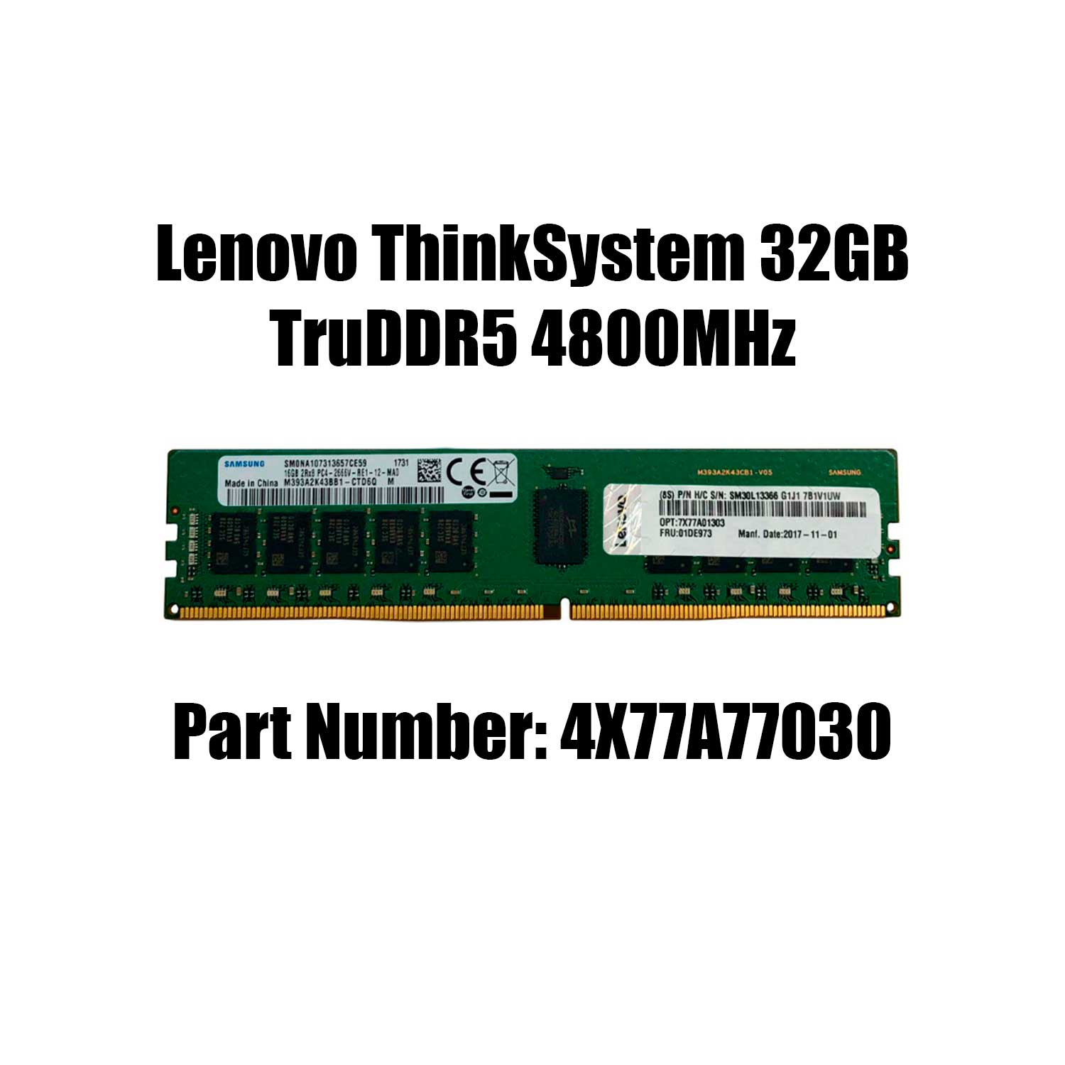 32GB DDR5 SDRAM Lenovo ThinkSystem  (4X77A77030)